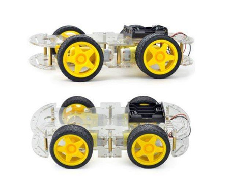 Platforma robota podwozie 4 silniki 4WD + sterownik