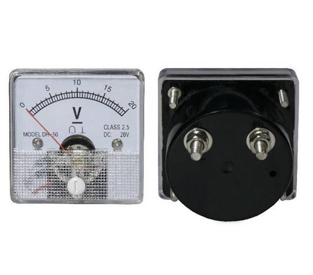 Miernik analogowy woltomierz kwadratowy 20V