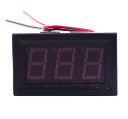 Woltomierz panelowy DC 3.5-30V LED 0.56 czerwony