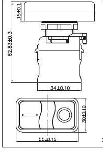 Przełącznik tablicowy monostabilny 10A/380V NO/NC