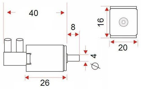 Mini Elektrozawór 12V 0.4bar