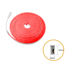 NEON LED 12V 6x12mm czerwony 5m