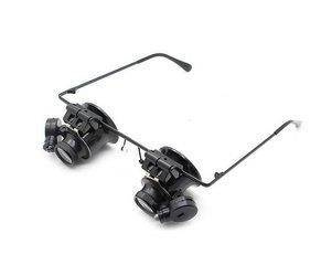 Lupa okularowa 2 x 20x z podświetleniem