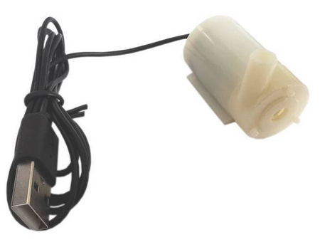 Mini pompka do cieczy 5V USB zatapialna, pozioma 80L/h