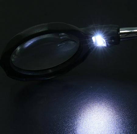 Zestaw trzecia ręka uchwyt do PCB + lupa + lampka LED