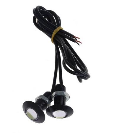 Żarówka LED 12V 01.5W 23mm biała zimna obud.czarna