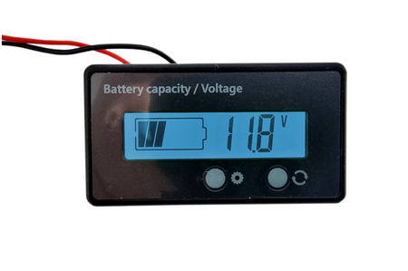 Wskaźnik naładowania akumulatorów 12V niebieski