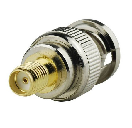 Adapter przejściówka wtyk BNC męski -> złącze SMA żeńskie
