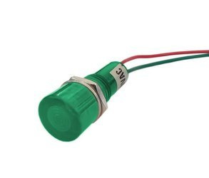 Kontrolka LED 12mm 12V zielona