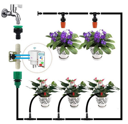 Automatyczny system nawadniania Bezprzewodowe nawadnianie WiFi zawór 1/2'' + króciec 11mm