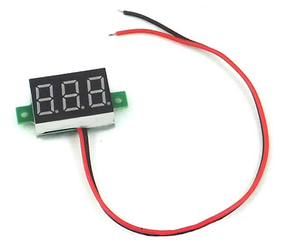 Mini woltomierz panelowy DC 2.5-30V LED czerwony