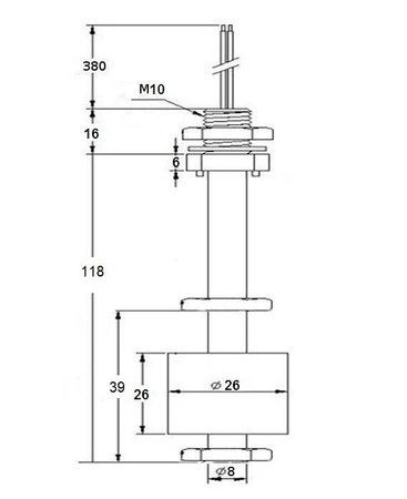 Magnetyczny czujnik poziomu wody CMW137