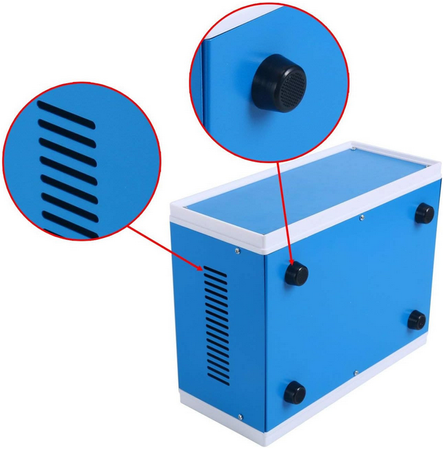 Obudowa metalowa niebieska OBM11 250x190x110mm