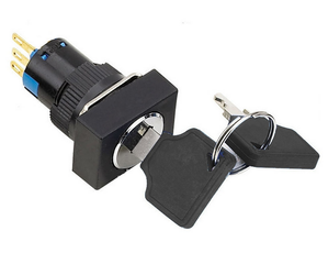 Przełącznik z kluczykiem 5A/250V 2 pozycje ON-ON