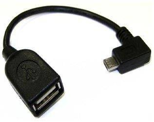 Adapter OTG wtyk Micro USB kątowy na gniazdo USB A
