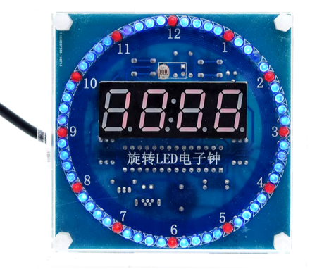 Elektroniczny Zegar  LED  DS1302  DIY DATA ALARM TERMOMETR OBUDOWA