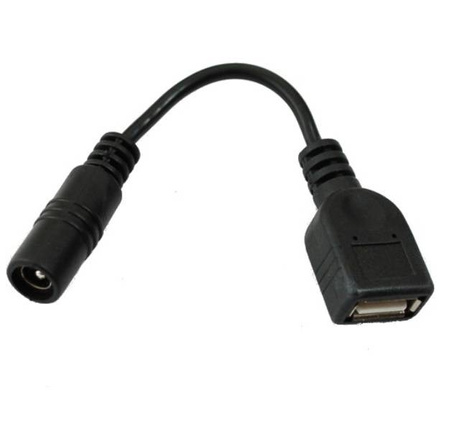  Adapter przejściówka gniazdo 2.1/5.5  Gniazdo USB A 