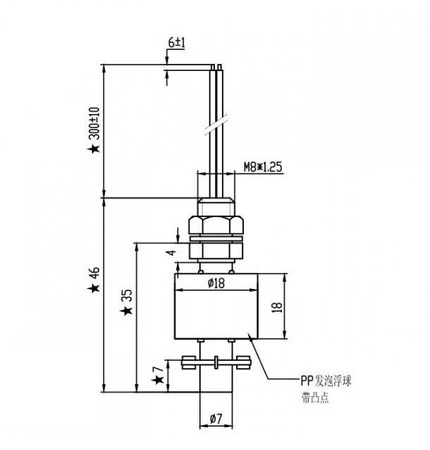 Magnetyczny czujnik poziomu wody CMW35 NC