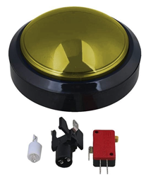 Przycisk BIG Push monostabilny 3A/250V żółty, podświetlenie 12V