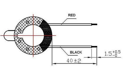 Mini głośnik montażowy MG20-3 0.1W h=3.2mm