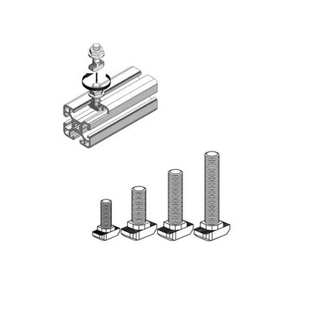 Śruba młoteczkowa M5 x 12mm alu 2020 V-Slot 10szt.