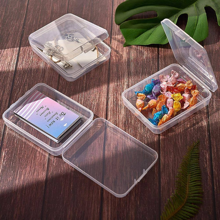 Pudełko organizer transparentny 11,2x8,9x2,7cm