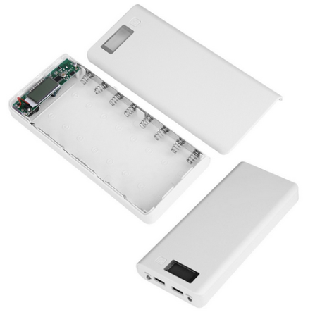 Obudowa powerbank 8x18650 LCD 2xUSB 5V 1A 5V 2A