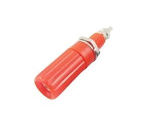 Gniazdo bananowe banan AL2418 czerwone 4mm