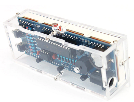 Zegar biurkowy LED z termometrem 5V DIY Biały