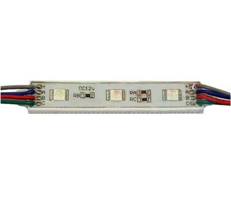 Moduł 3 LED 12V RGB IP65 wodoodporny