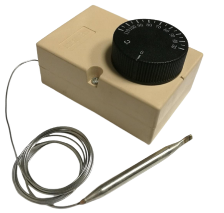Termostat z kapilarą 0°C~40°C 16A/250V w obudowie