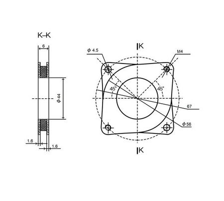 Amortyzator drgań do silnika krokowego 57mm NEMA23