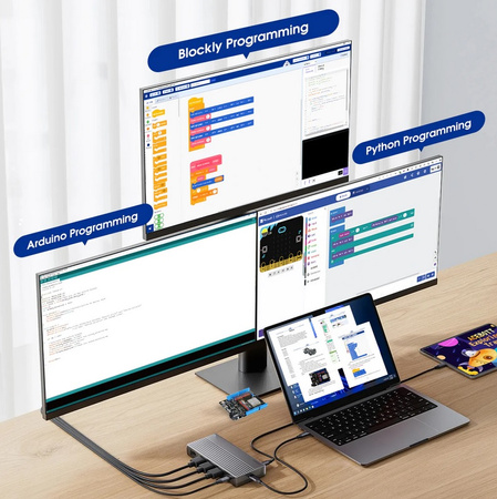 Stacja pogody IOT Zestaw edukacyjny oparty na module ESP32 STEM DIY QE011