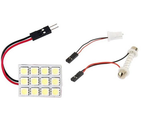 Moduł 12 LED 5050 12V 23x30mm biały zimny