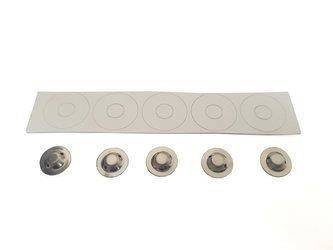 Blaszka stykowa 5mm/10mm do ogniw 18650 z izolatorem 50 sztuk