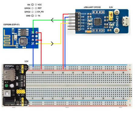 Moduł WIFI ESP8266 RS232 AT