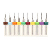 Zestaw wierteł precyzyjnych 0.1 - 1.0mm 10szt.