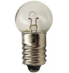 Żarówka wkręcana E10 4.8V 0.5A 2.4W biała