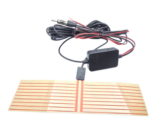 Antena samochodowa FM wewnętrzna, samoprzylepna 50x200mm ze wzmacniaczem