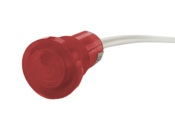 Kontrolka LED 18mm 12V plastikowa czerwona