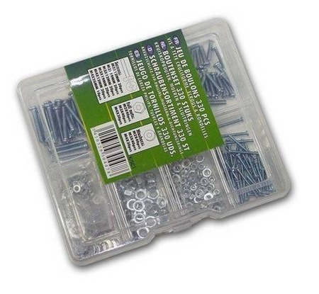 Zestaw śrubki podkładki nakrętki - M2/ M3/ M4 - 330 szt.