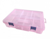 Organizer 8 przegródek 23x16x5.7cm różowy