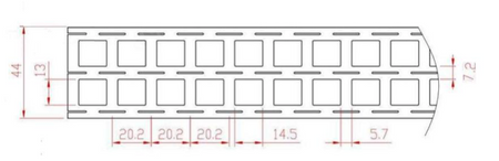 Taśma do zgrzewania 3 ogniw 18650 44mm 1m