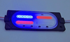 Lampa LED migająca 12V czerwono-niebieska COB 33x89mm