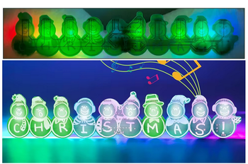 Świąteczny muzyczny zestaw elektroniczny DIY LED BAŁWANKI