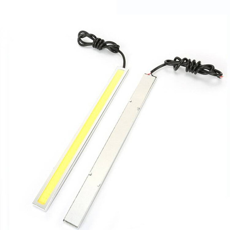 Lampa LED 12V biała 2x4W 140mm srebrne