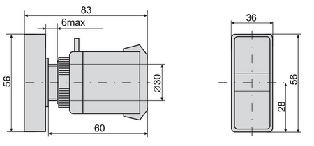Przełącznik tablicowy PPBB-30N monostabilny 10A/600V