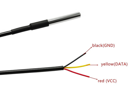 Termometr cyfrowy wodoodporny DS18B20 1m