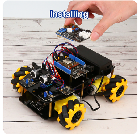 Zestaw edukacyjny ŁAZIK Samochód platforma robota Kit DIY STEM