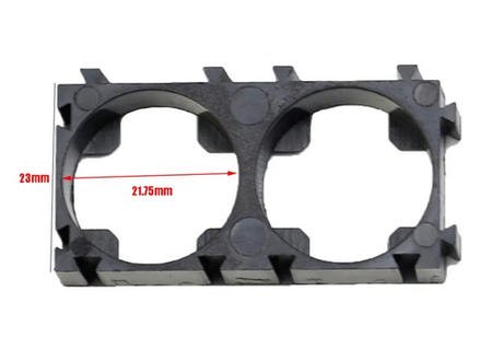 Uchwyt mocujący na 2 akumulatory 18650